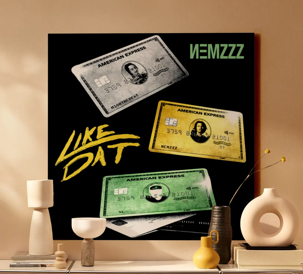Maglietta classica Like Dat Nemzzz tela con Cornice a cassetta da altoquerecords_ve