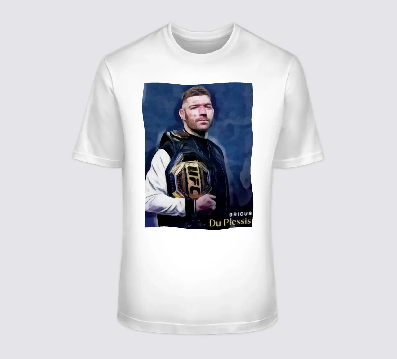 Dricus Du Plessis Campione UFC 2024 t-shirt da dan band