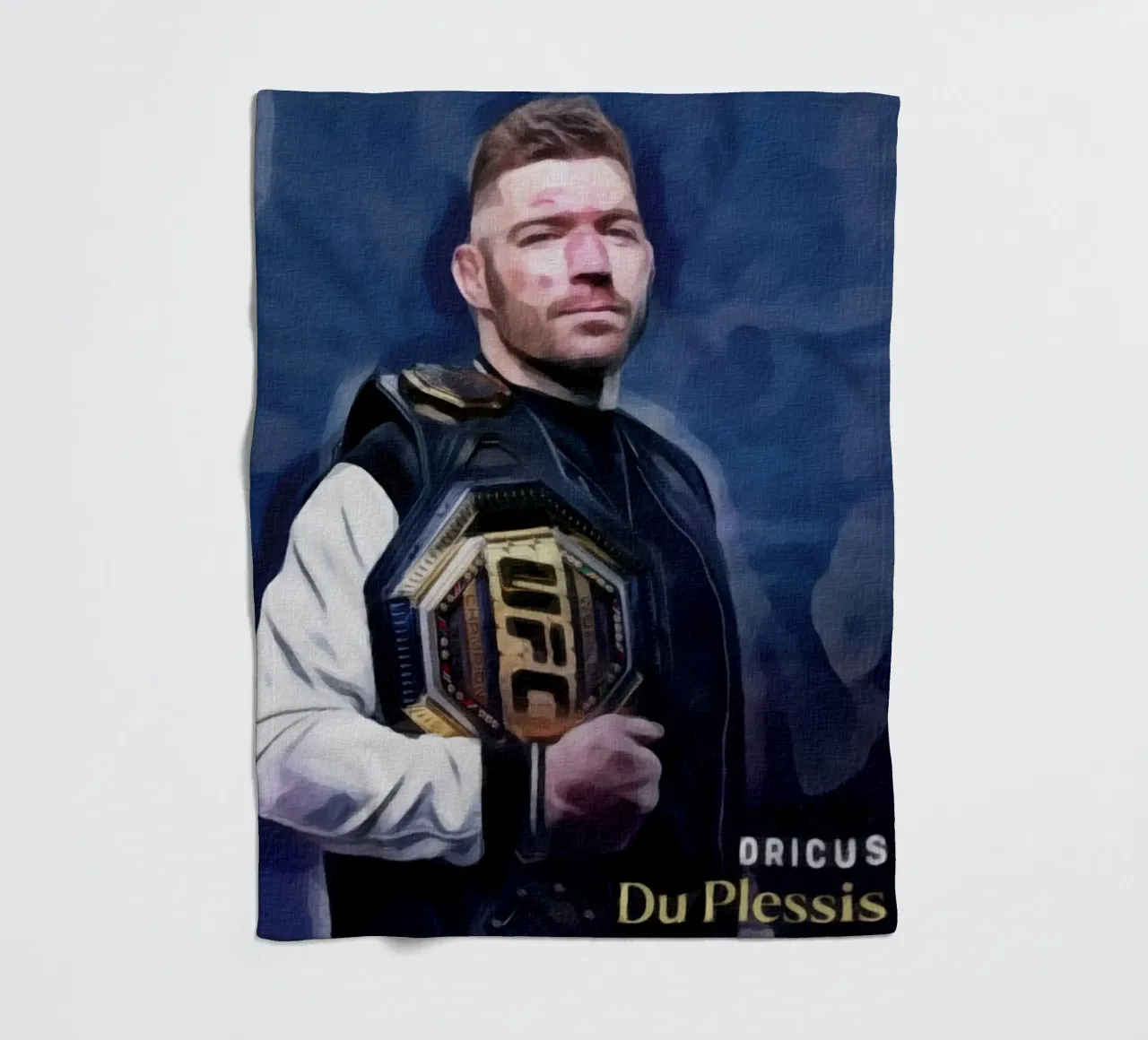 Dricus Du Plessis Campione UFC 2024 coperta in pile da dan band