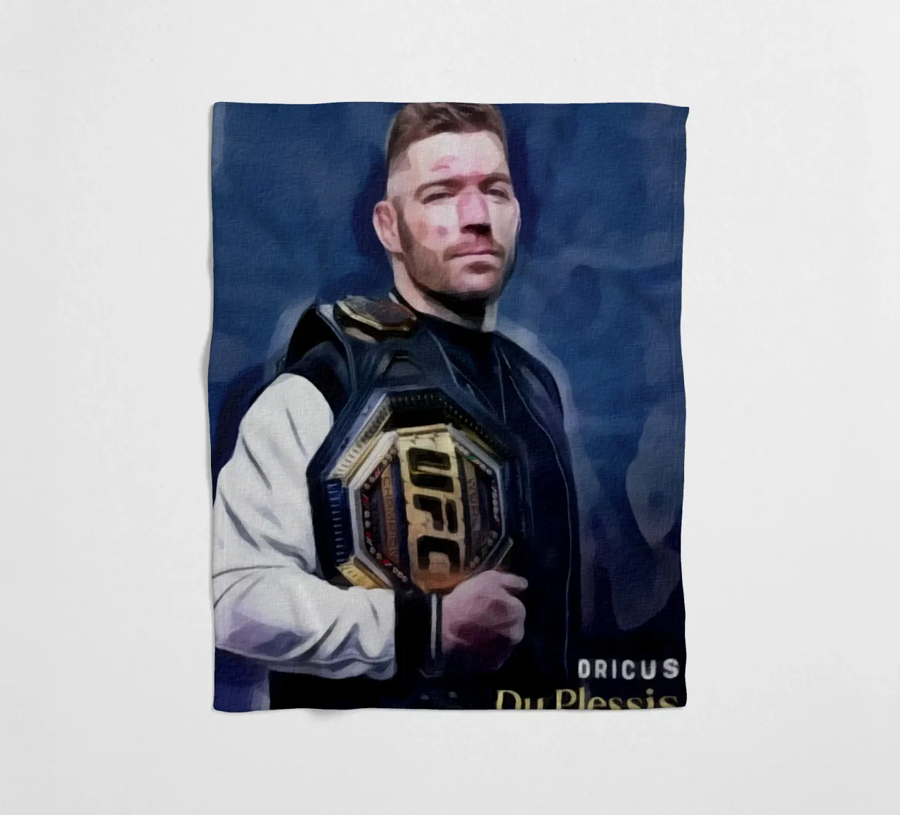 Dricus Du Plessis Campione UFC 2024 coperta in pile da dan band