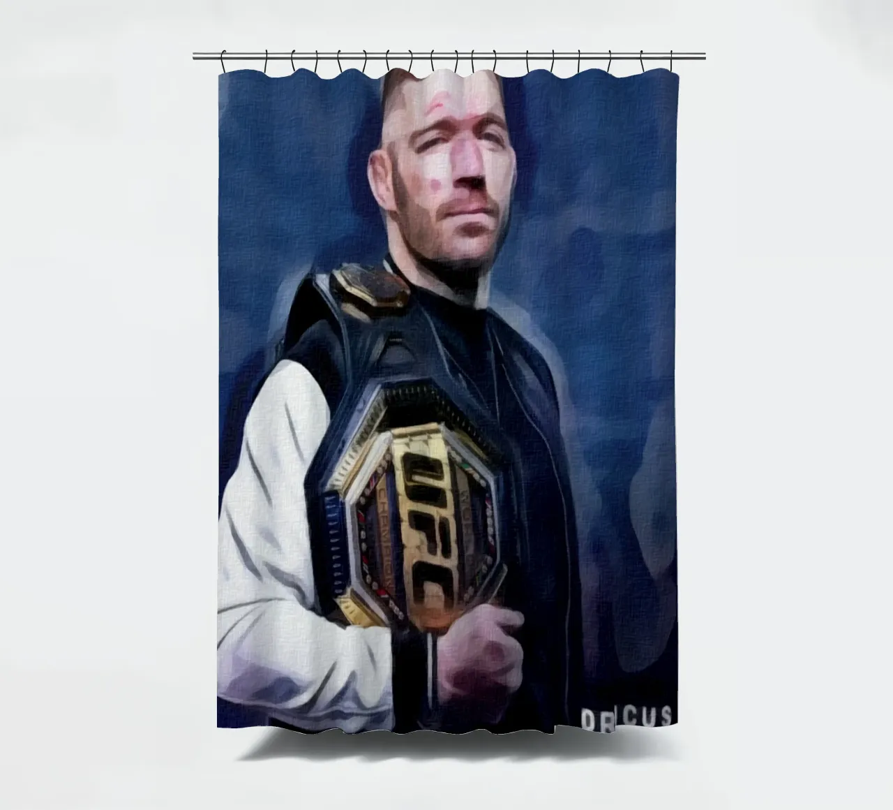 Dricus Du Plessis Campione UFC 2024 tenda da doccia da dan band