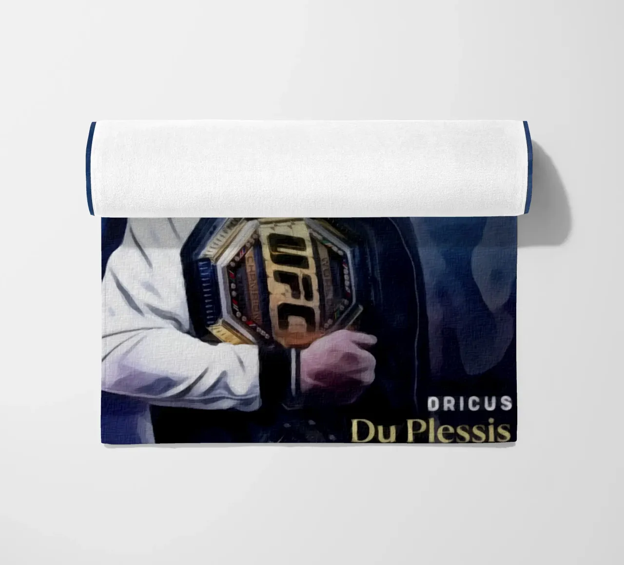 Dricus Du Plessis Campione UFC 2024 telo mare da dan band