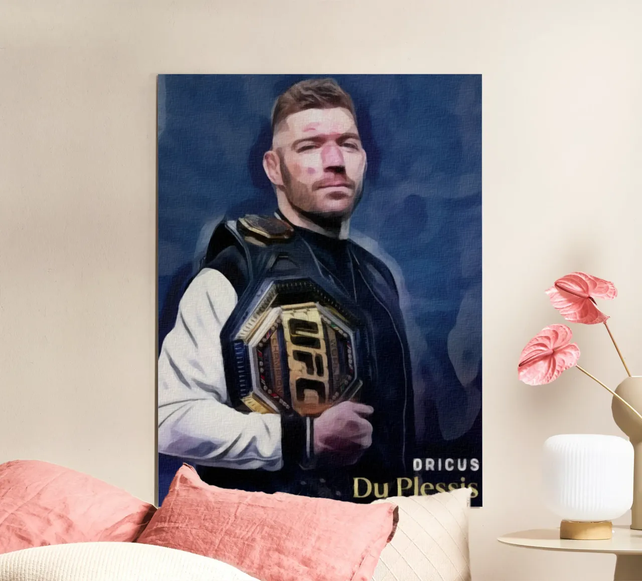 Dricus Du Plessis Campione UFC 2024 poster da dan band