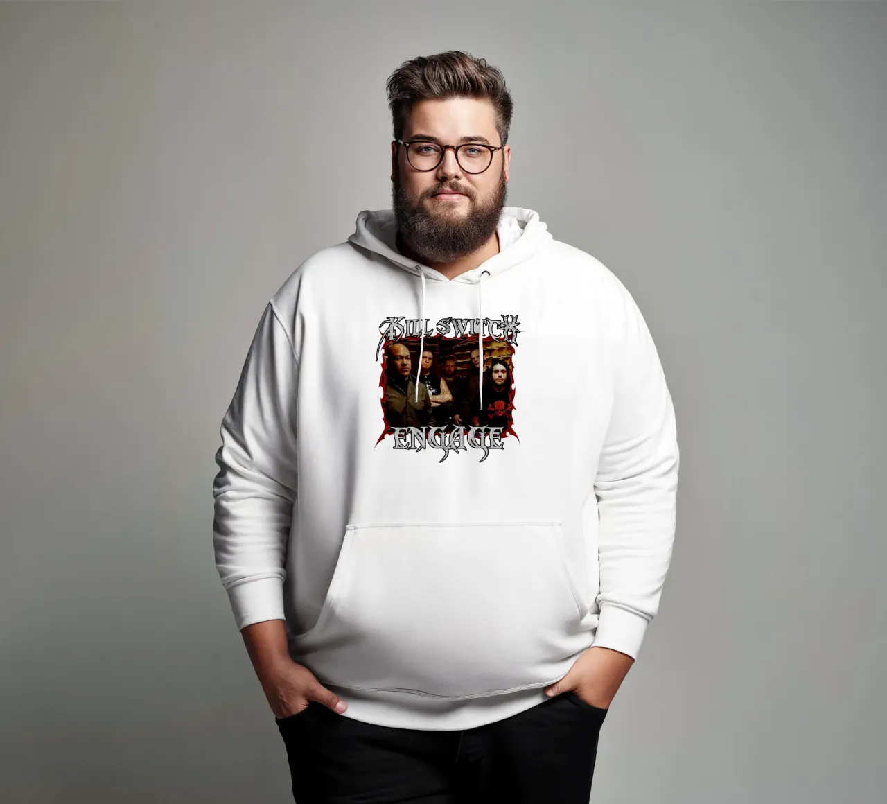 Stile Grunge Killswitch Engage a felpa con cappuccio da mannys_artt