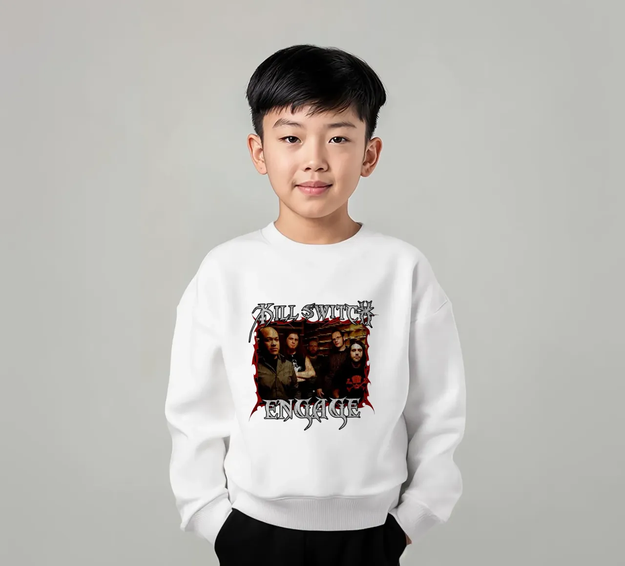 Stile Grunge Killswitch Engage a felpa bambino da mannys_artt