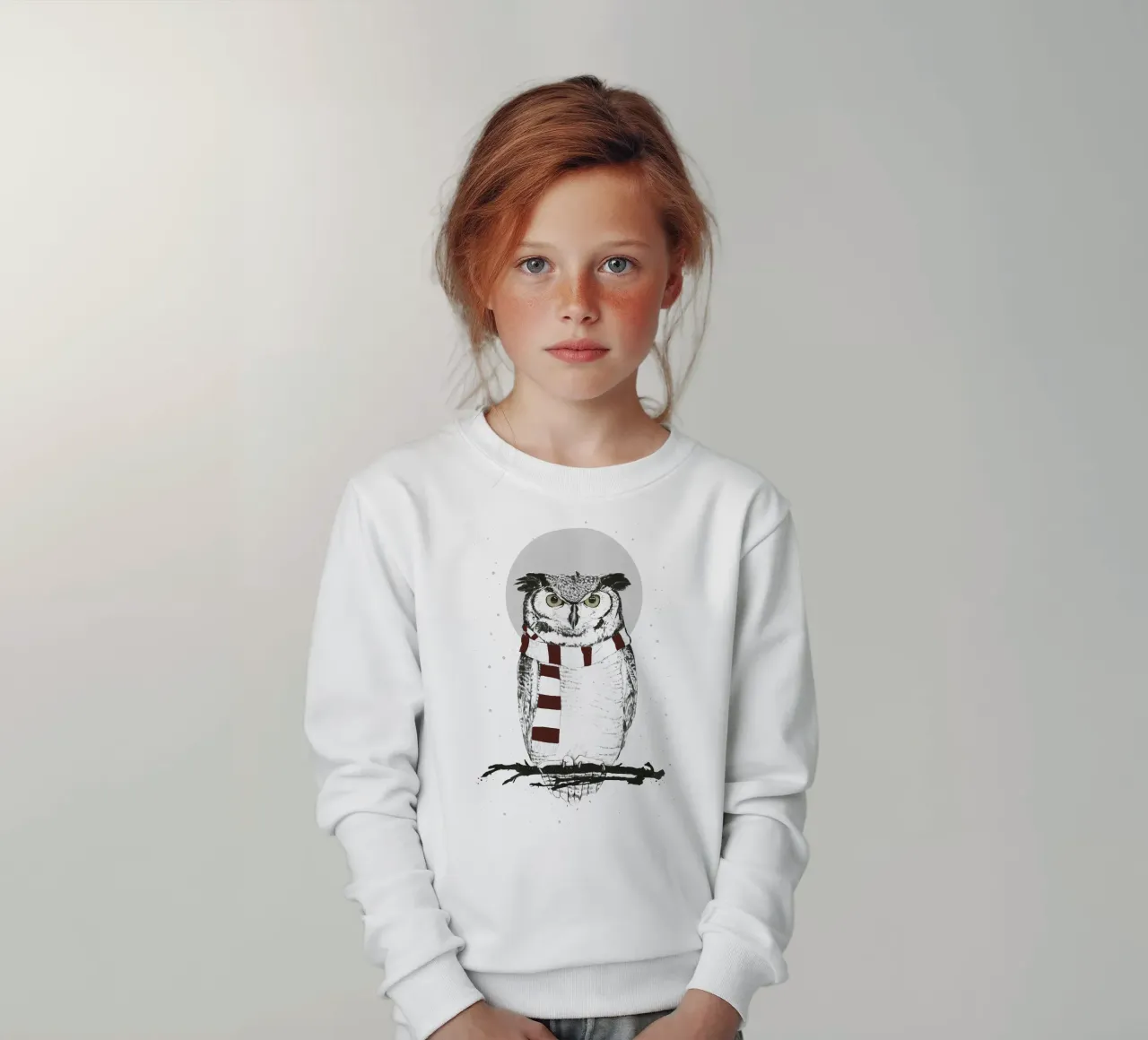 Winter Owl sweat enfant de Balazs Solti
