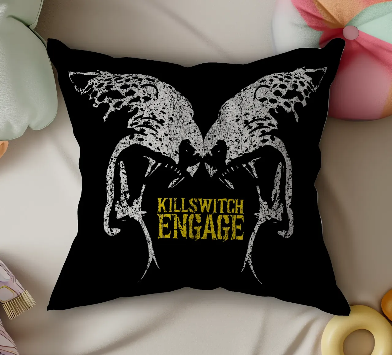Silhouette Killswitch Engage cuscino da mannys_artt