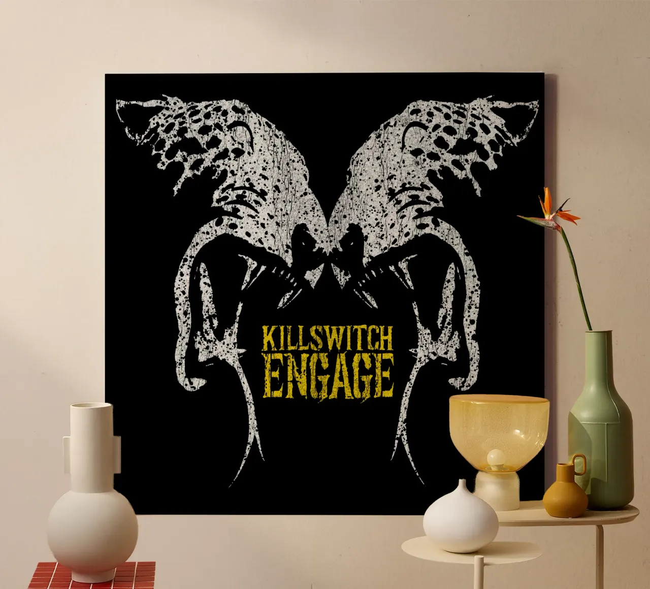 Silhouette Killswitch Engage tela con Cornice a cassetta da mannys_artt