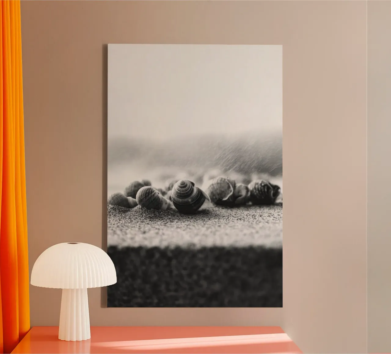 Shell Drift canvas with Floater frame by treechild