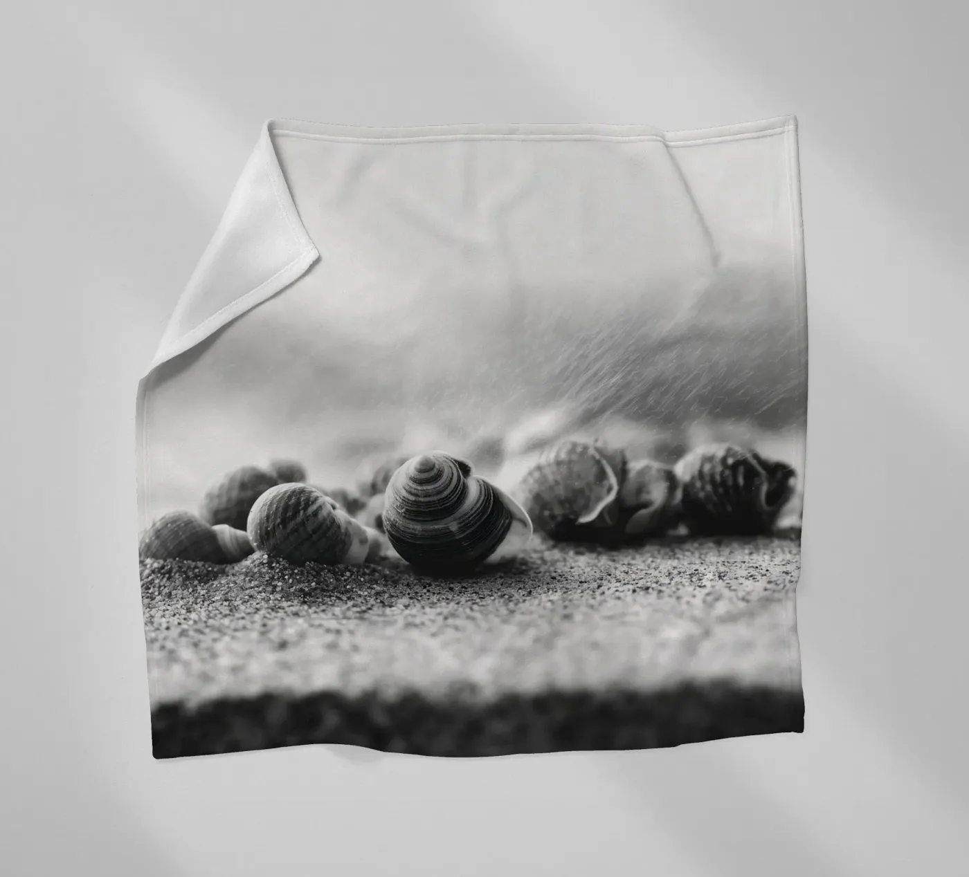 Shell Drift fleece blanket by treechild