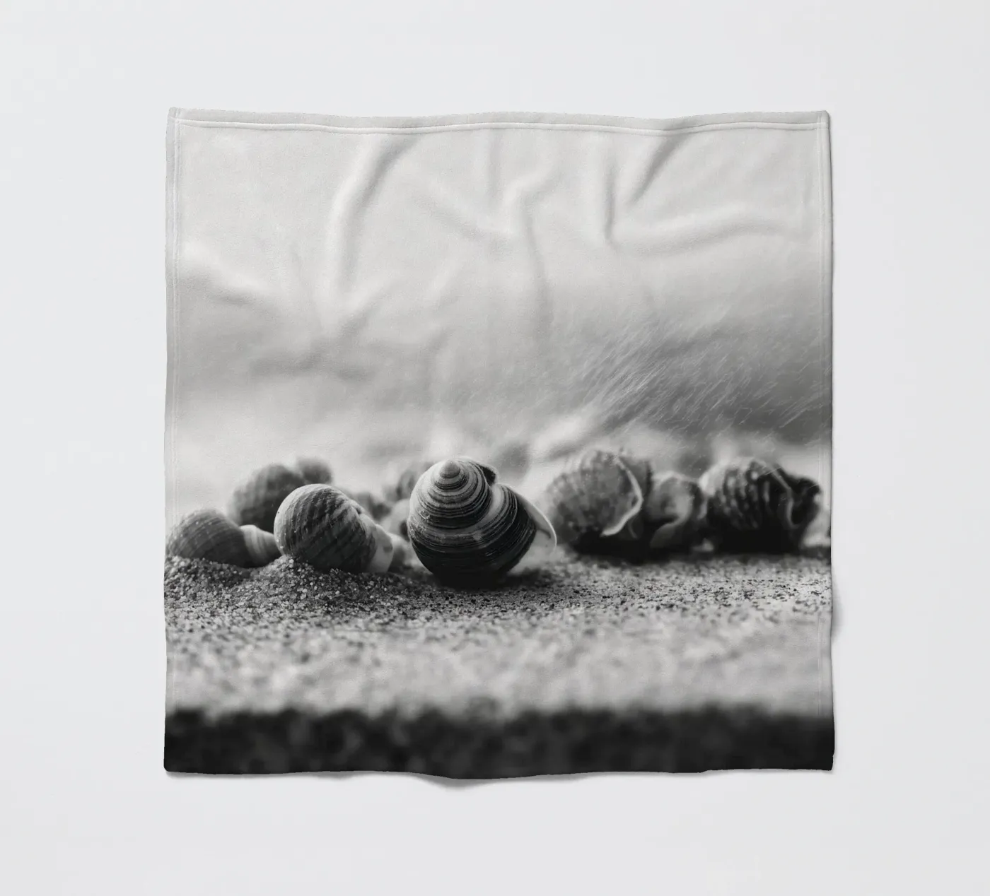 Shell Drift fleece blanket by treechild