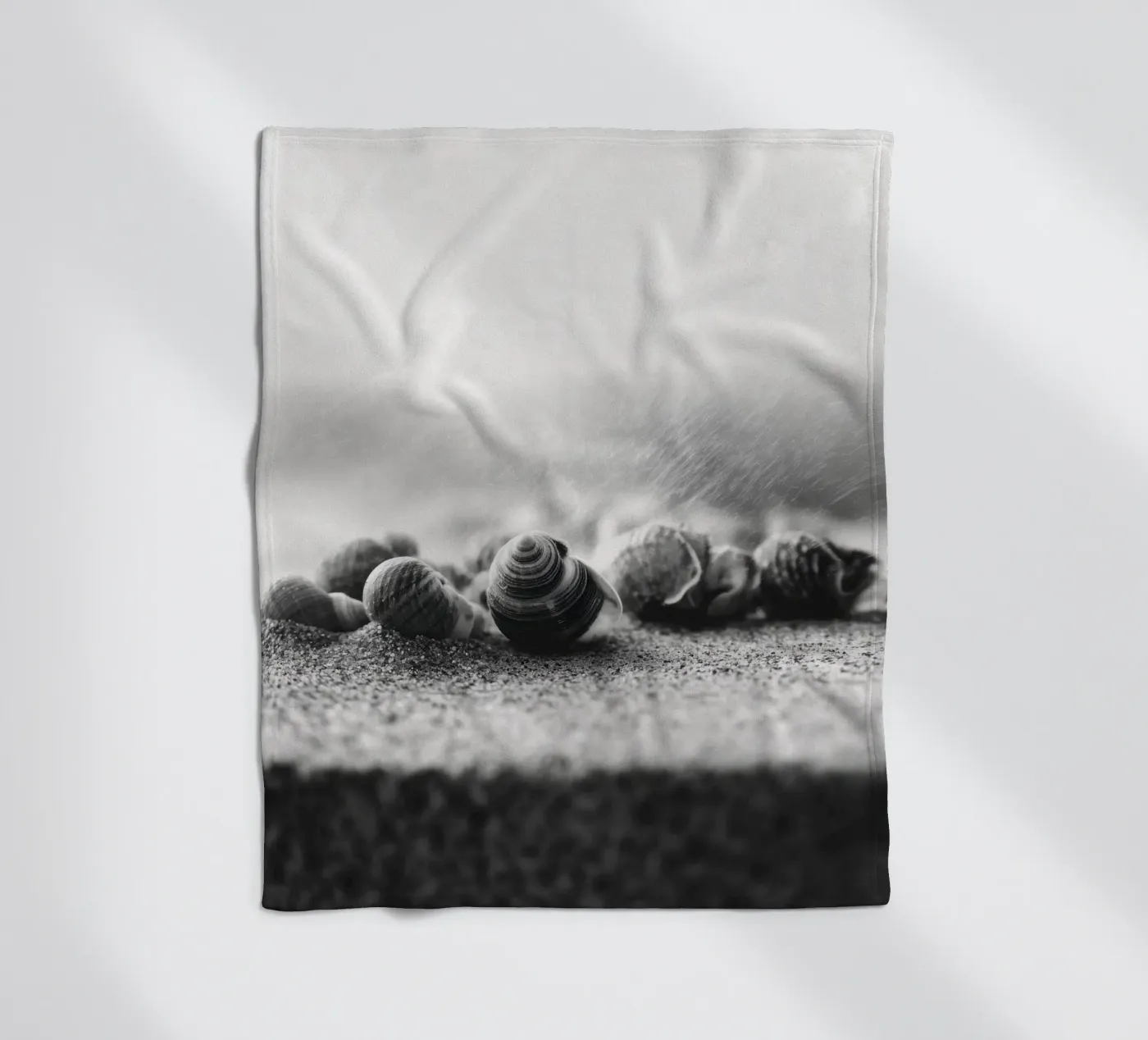 Shell Drift fleece blanket by treechild