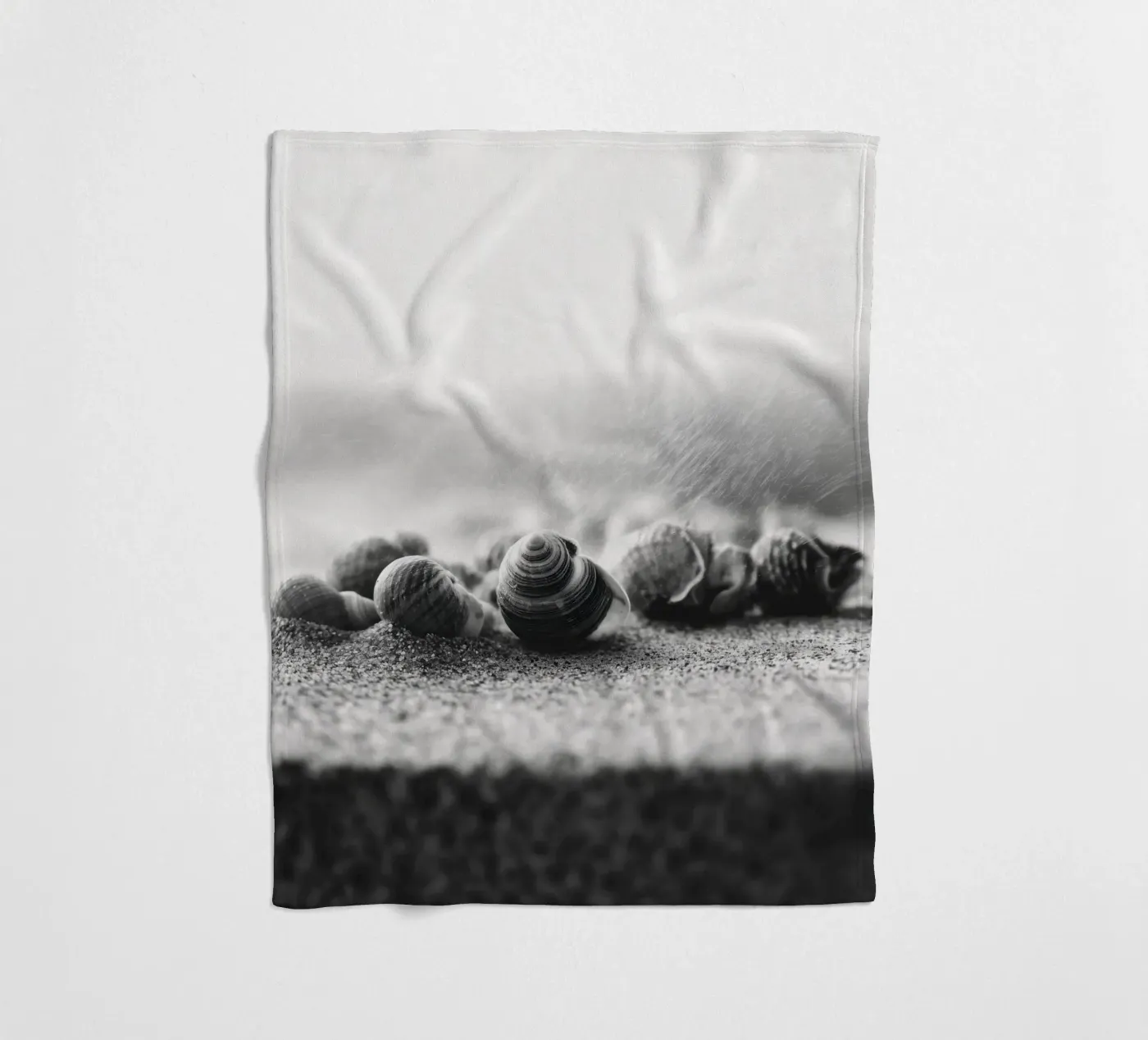 Shell Drift fleece blanket by treechild