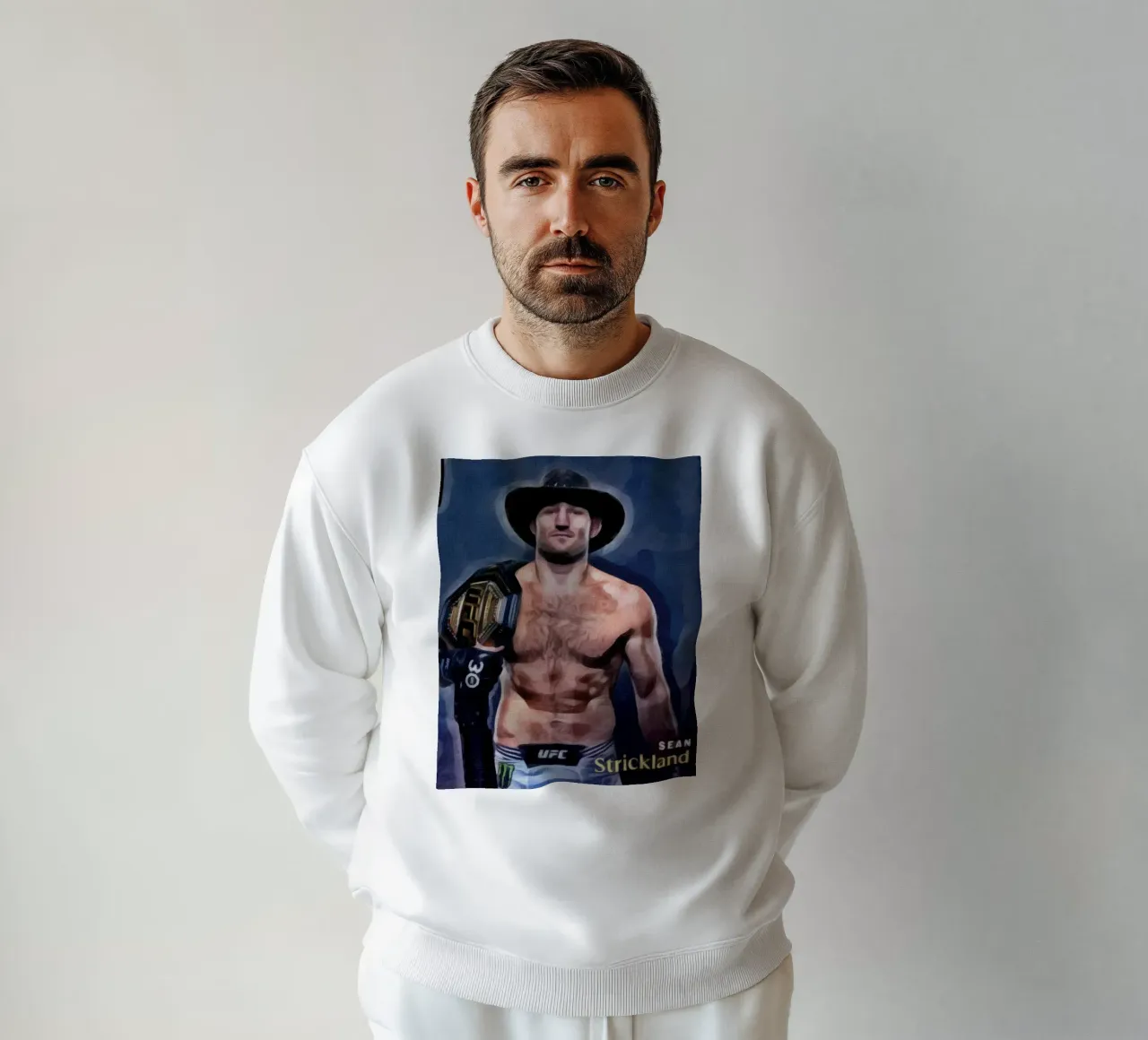 Sean Strickland Campione UFC 2023 felpa da dan band