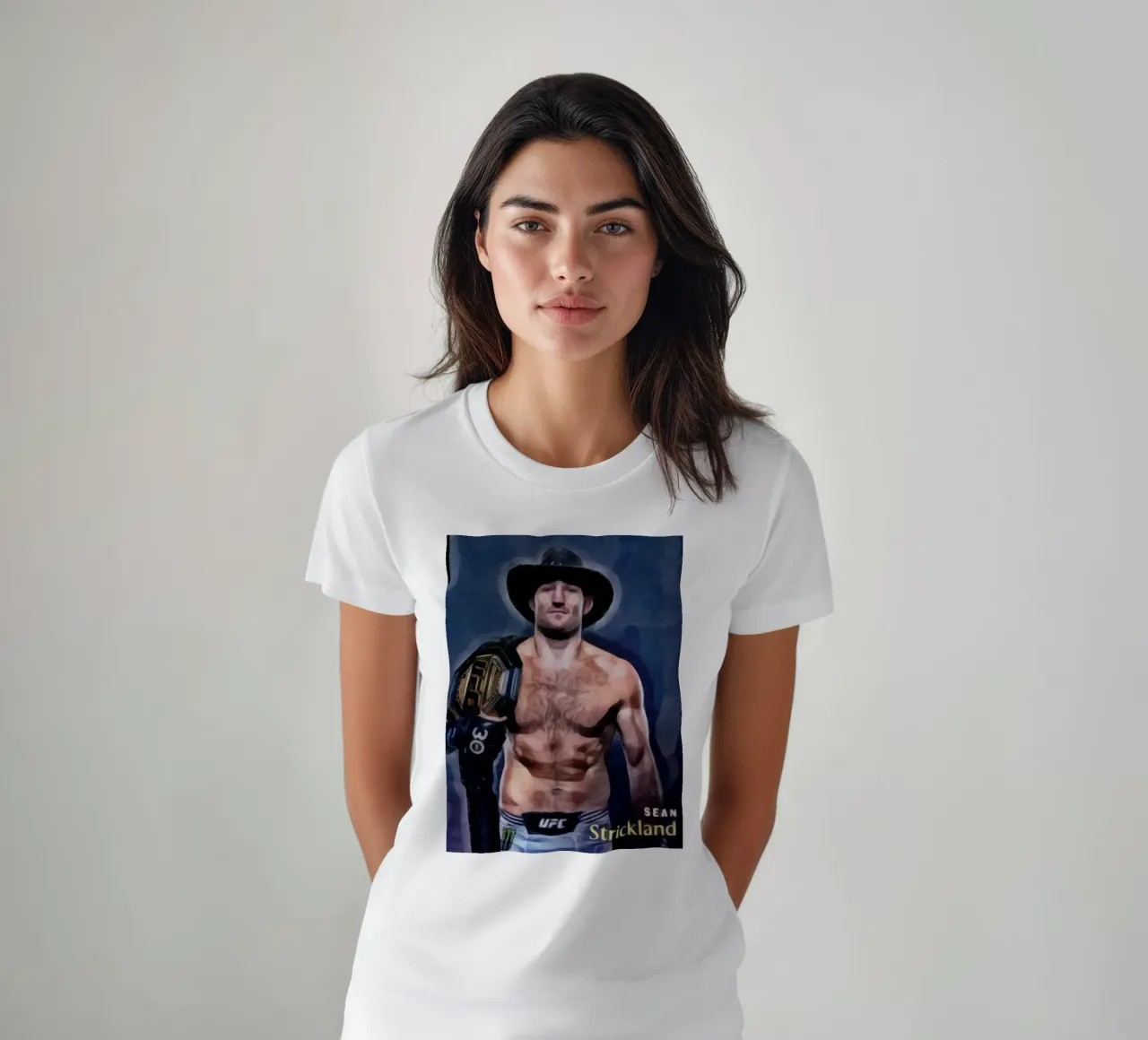 Sean Strickland Campione UFC 2023 t-shirt da dan band