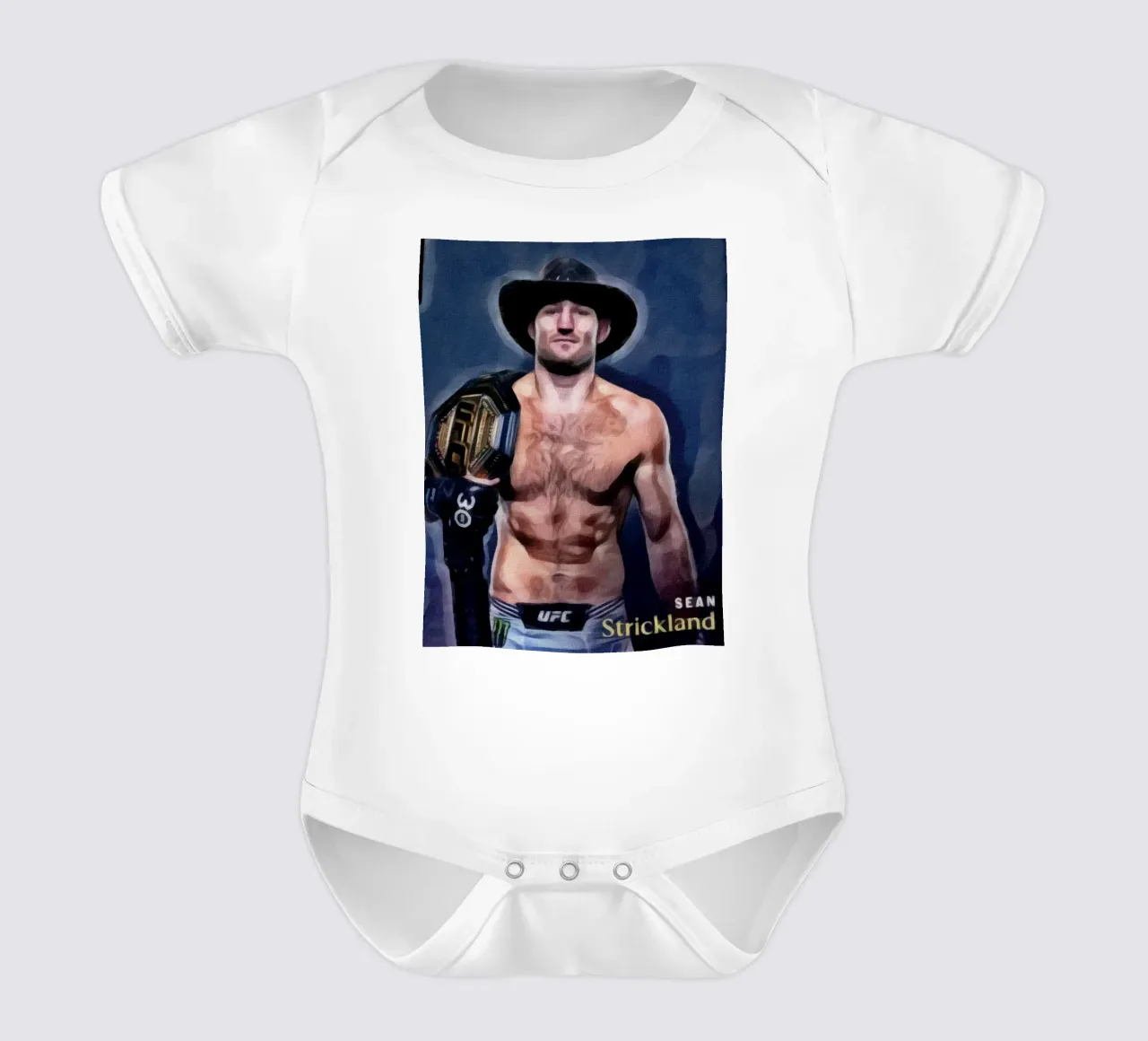 Sean Strickland Campione UFC 2023 body neonato maniche corte da dan band