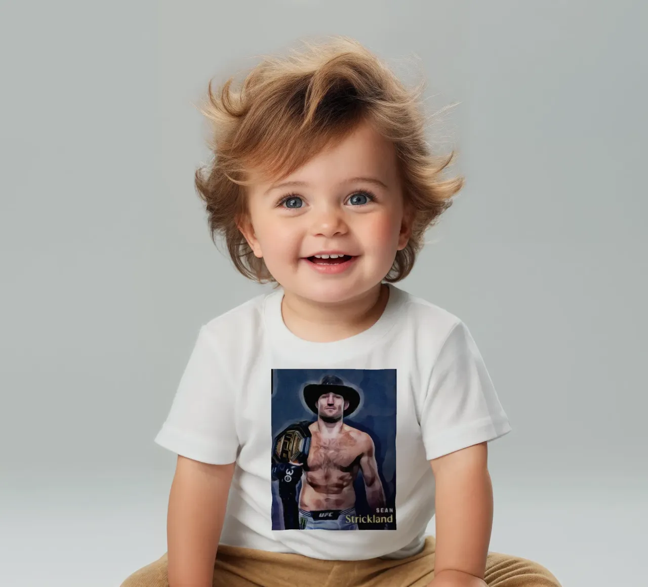 Sean Strickland Campione UFC 2023 maglietta neonato da dan band