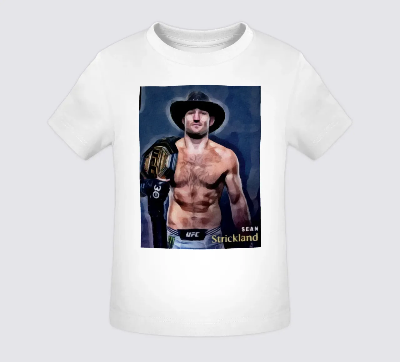 Sean Strickland Campione UFC 2023 maglietta neonato da dan band