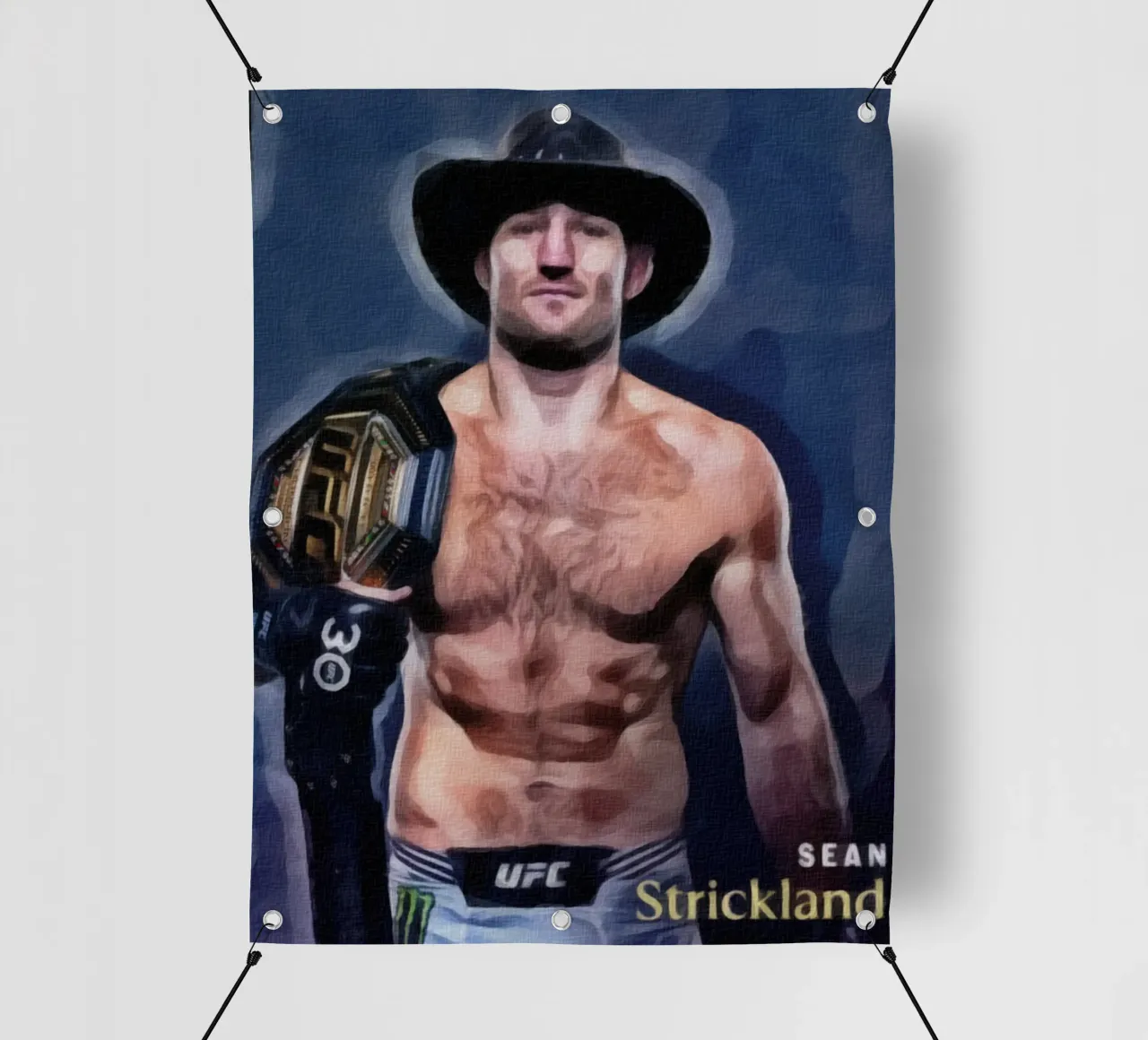 Sean Strickland Campione UFC 2023 telo in pvc da dan band