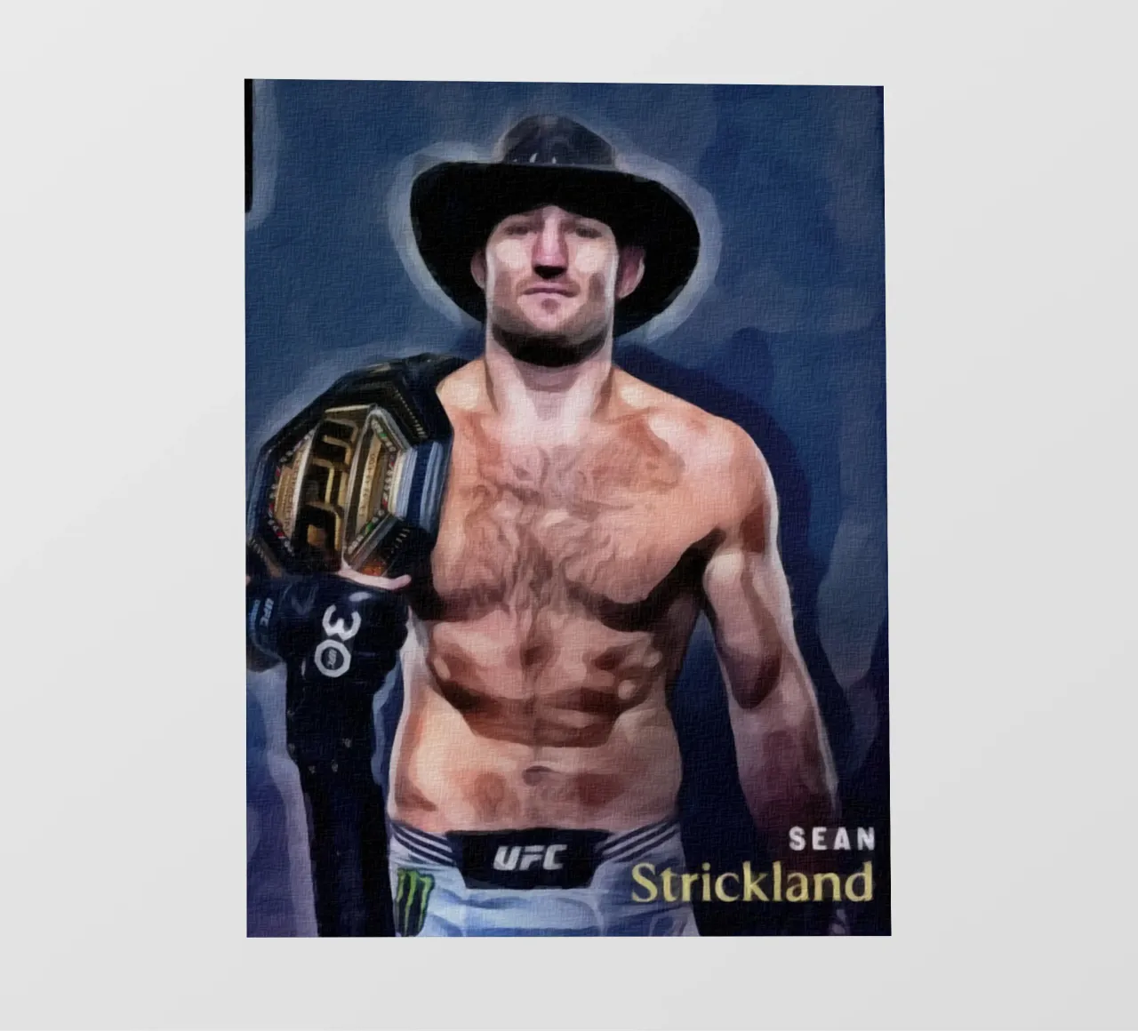 Sean Strickland Campione UFC 2023 telo in pvc da dan band