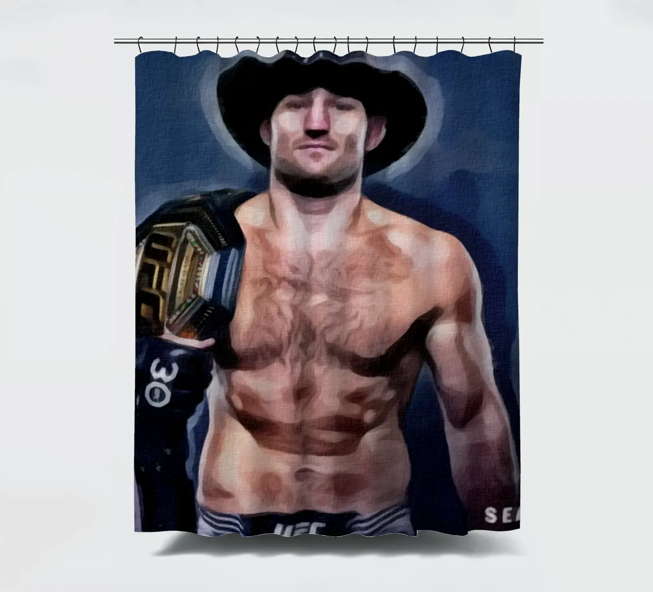 Sean Strickland Campione UFC 2023 tenda da doccia da dan band