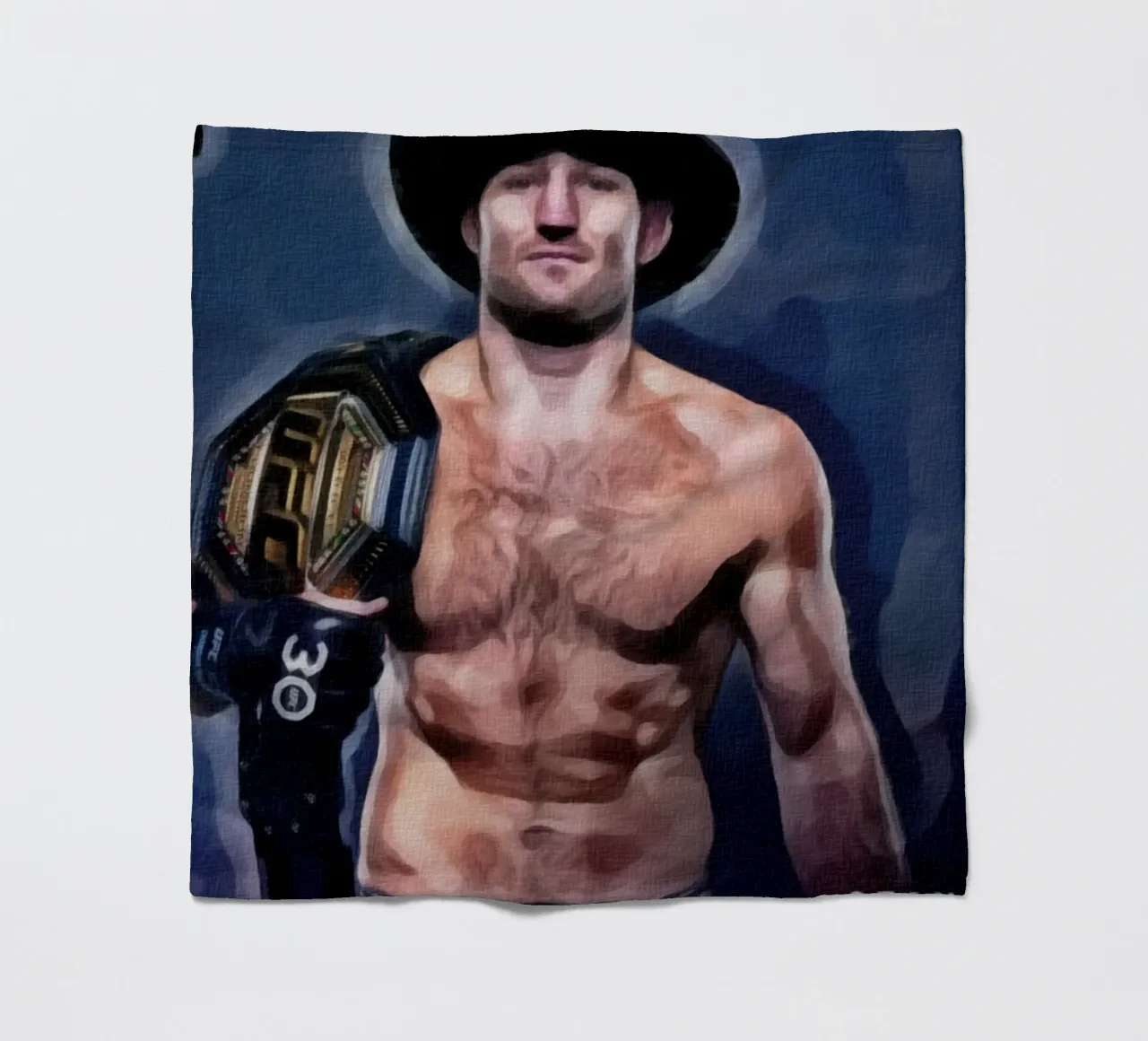 Sean Strickland Campione UFC 2023 coperta in pile da dan band