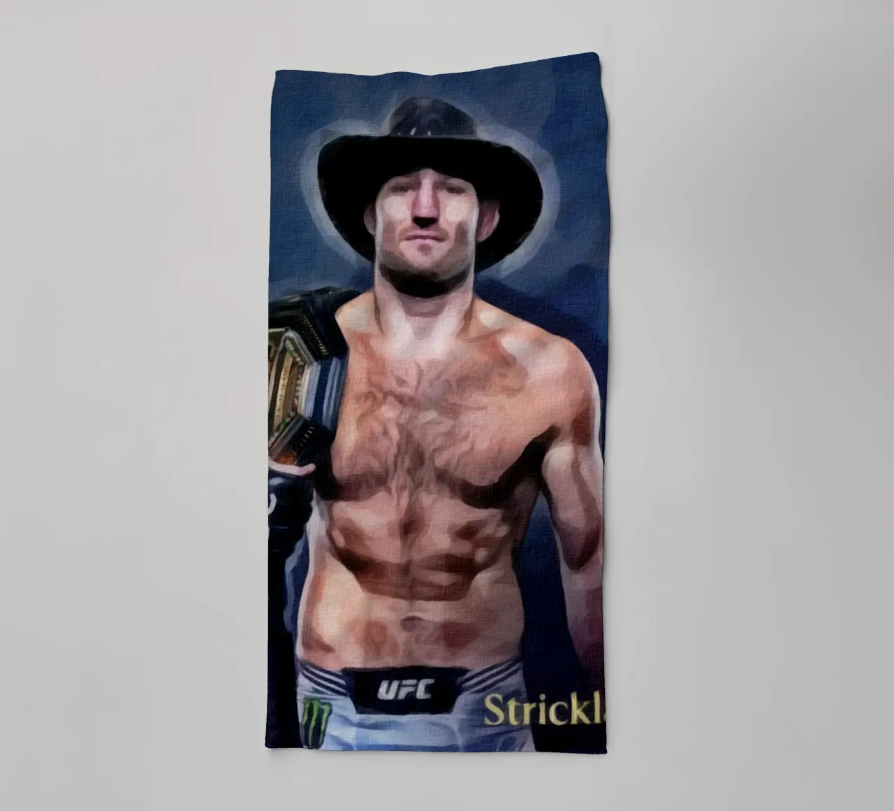 Sean Strickland Campione UFC 2023 asciugamano da bagno da dan band