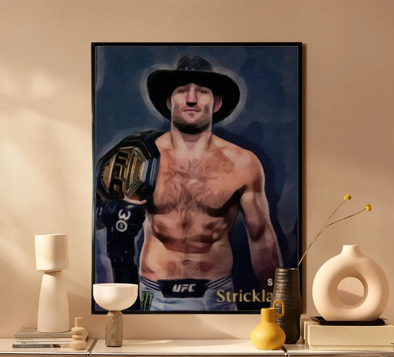 Sean Strickland Campione UFC 2023 poster da dan band