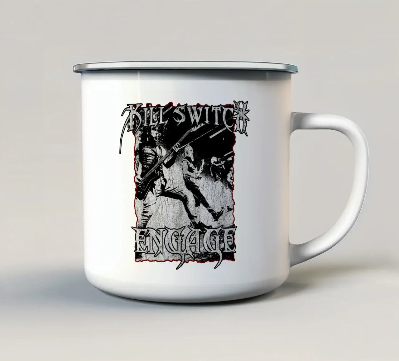 Silhouette Killswitch Engage tazza in smalto da mannys_artt