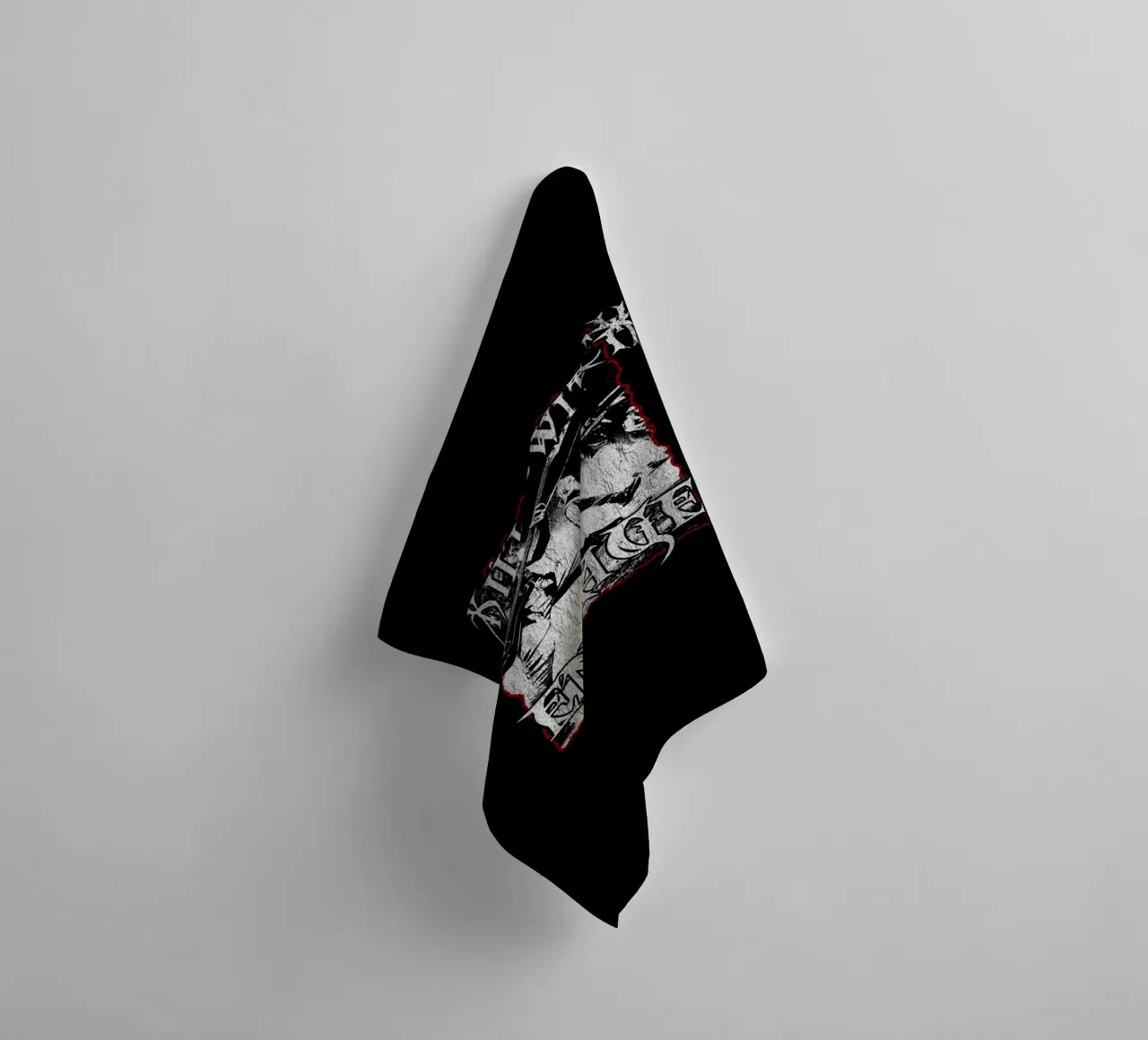 Silhouette Killswitch Engage asciugamano da bagno da mannys_artt