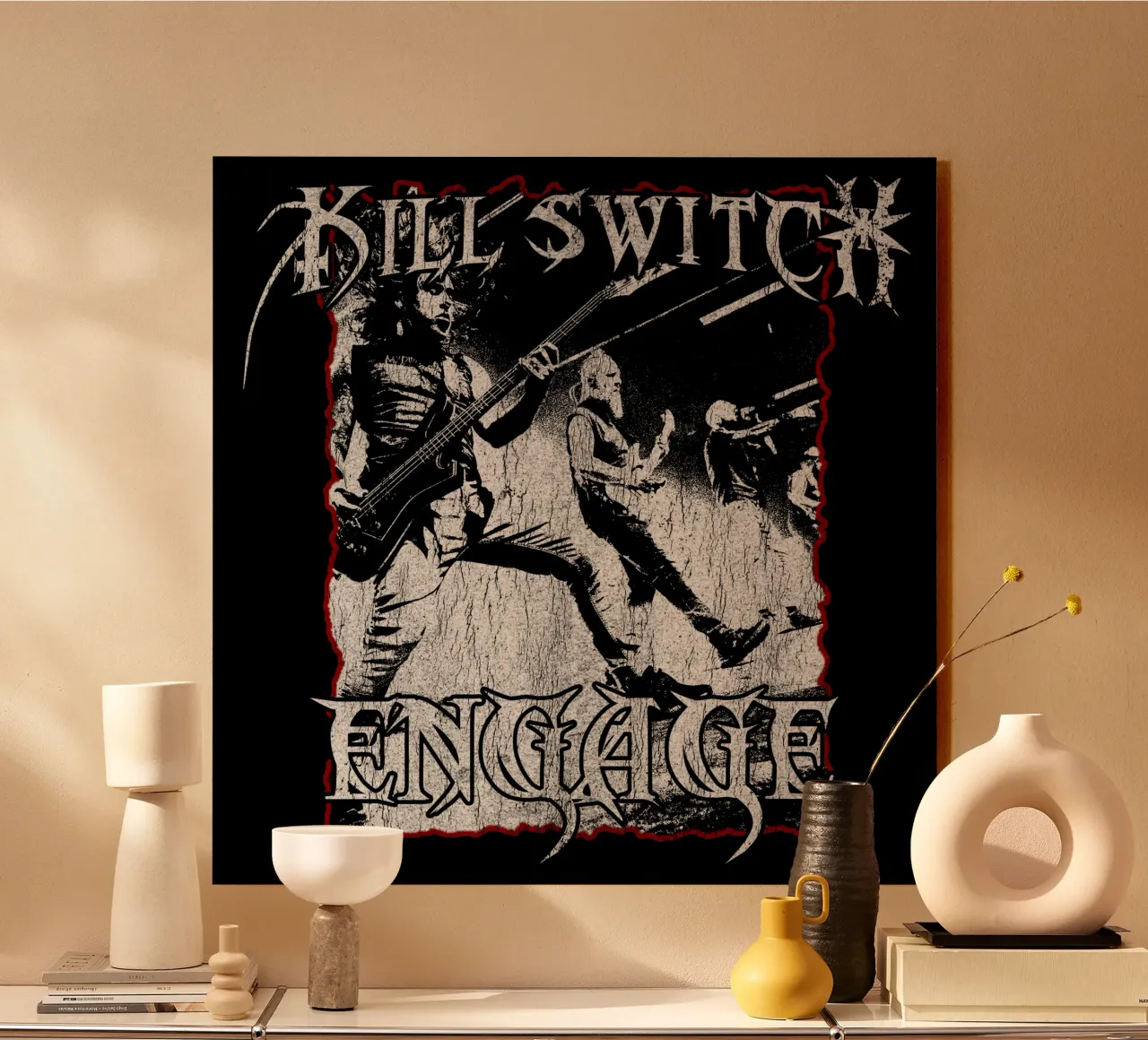 Silhouette Killswitch Engage alluminio dibond da mannys_artt