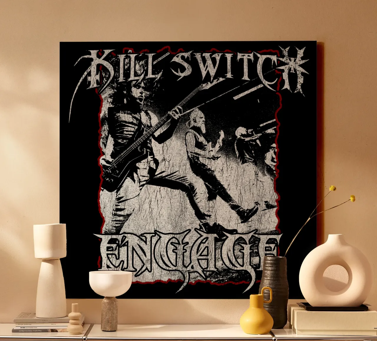 Silhouette Killswitch Engage tela con Cornice a cassetta da mannys_artt