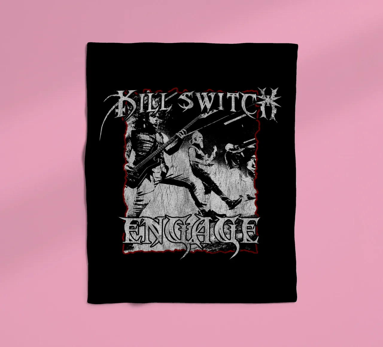 Silhouette Killswitch Engage coperta in pile da mannys_artt