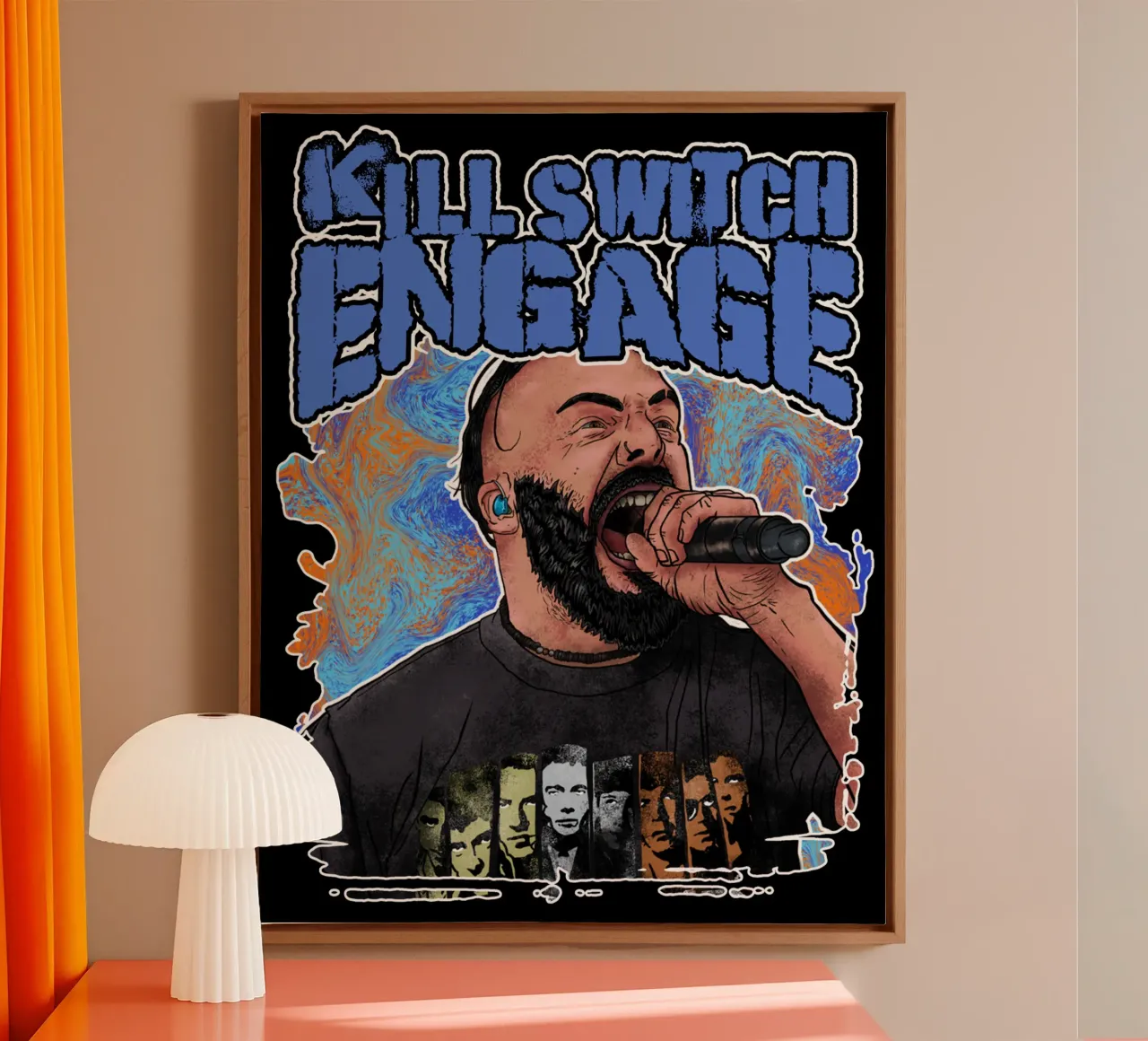 Vettore Killswitch Engage tela con Cornice a cassetta da mannys_artt