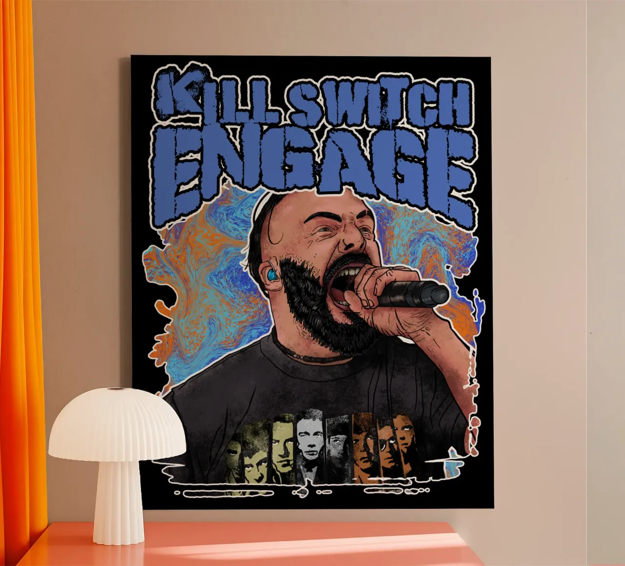 Vettore Killswitch Engage tela con Cornice a cassetta da mannys_artt