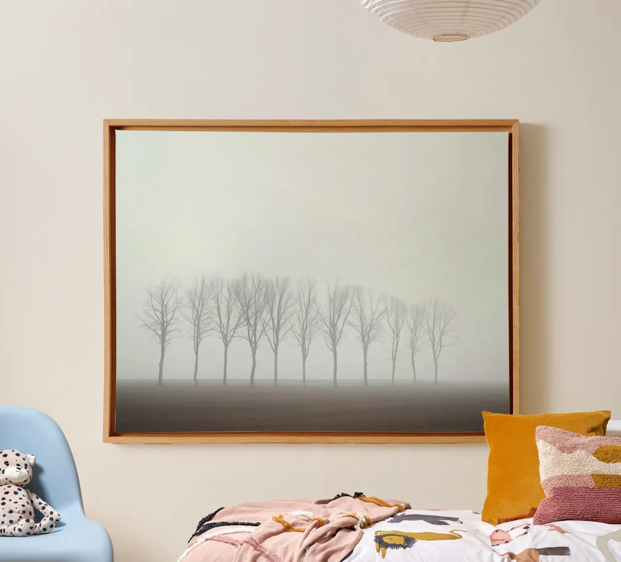 Le sentinelle del silenzio: Una mistica mattinata d'inverno nel F tela con Cornice a cassetta da Artistic-shop