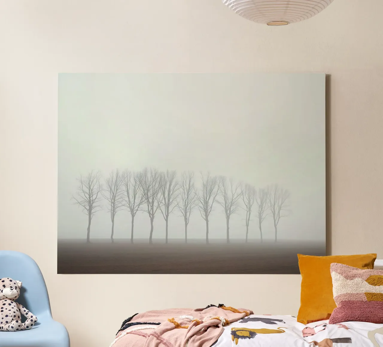 Le sentinelle del silenzio: Una mistica mattinata d'inverno nel F tela con Cornice a cassetta da Artistic-shop