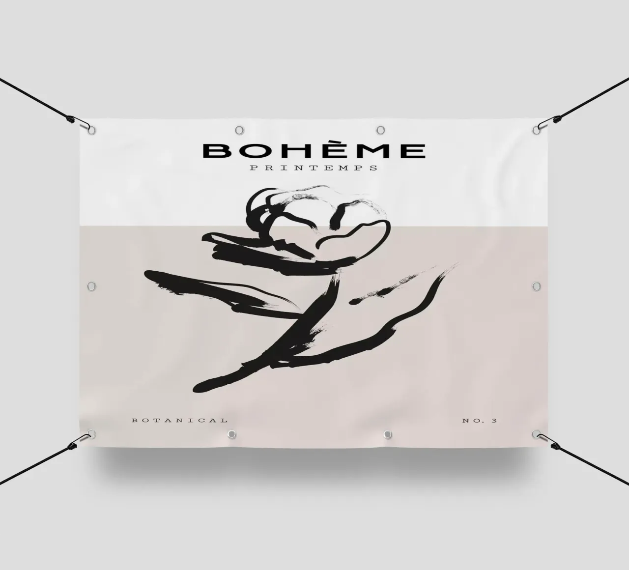 Boho Bohemian 1 Rose telo in pvc da Boho Print Collection