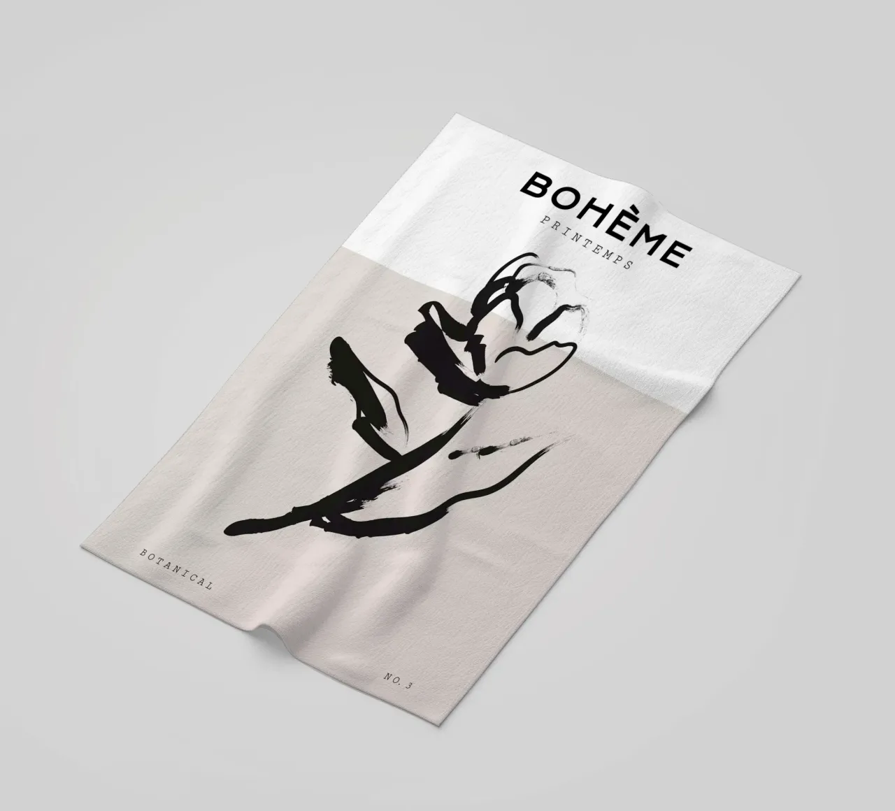 Boho Bohemian 1 Rose telo mare da Boho Print Collection