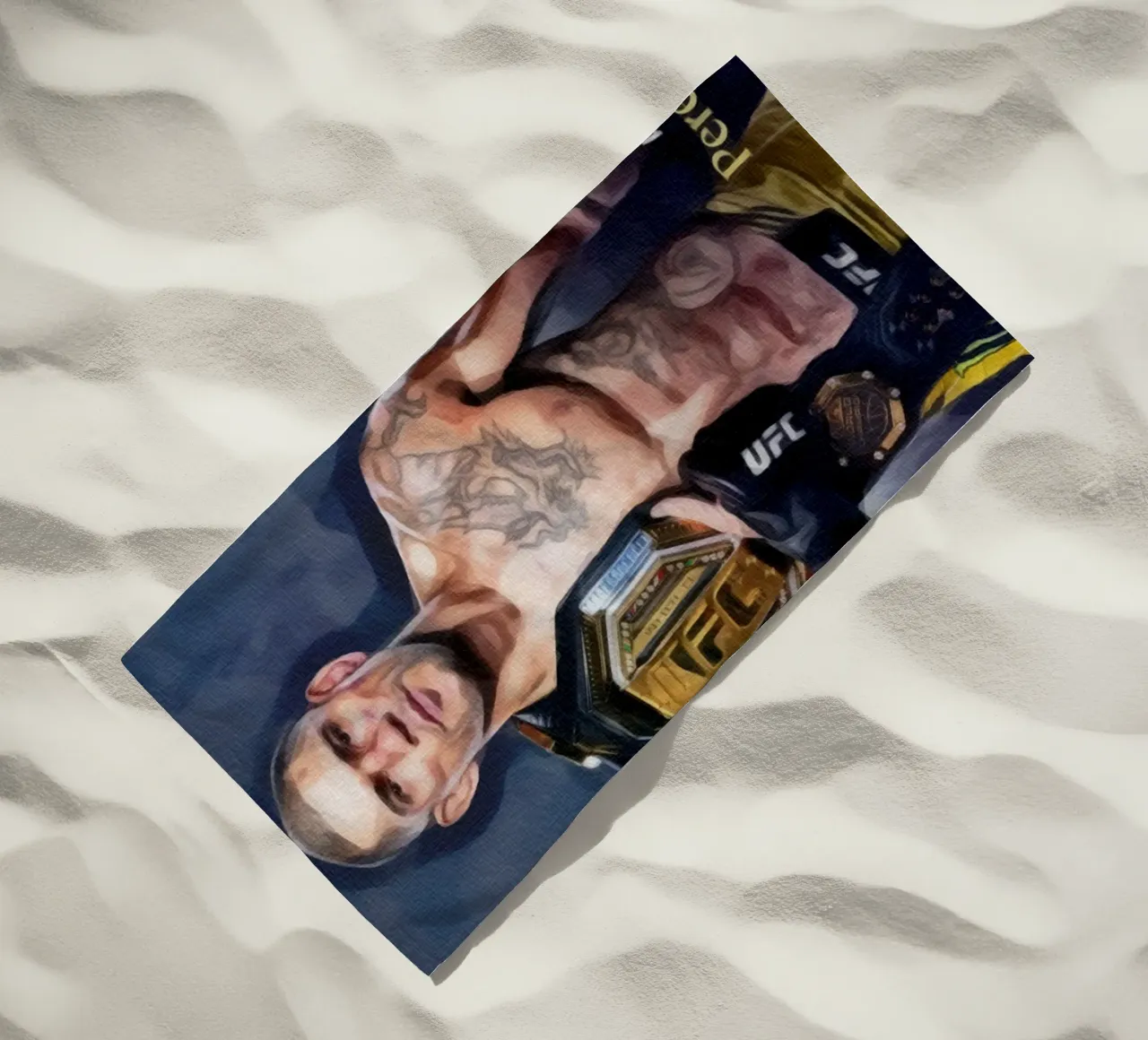Alex Pereira Campione UFC 2022 telo mare da dan band