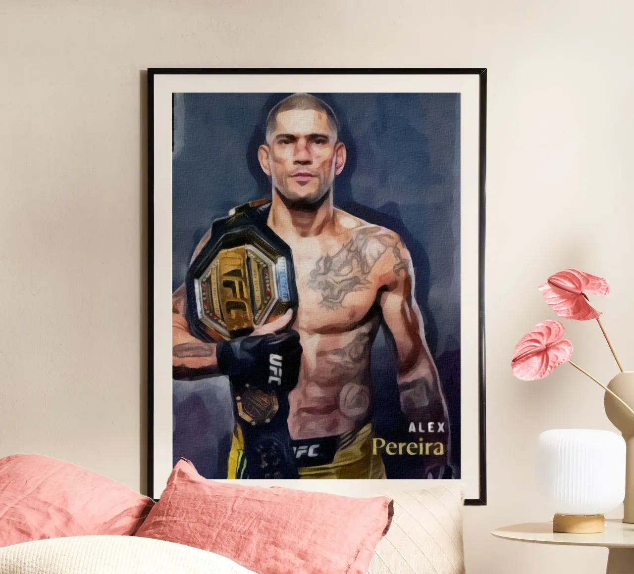 Alex Pereira Campione UFC 2022 poster da dan band