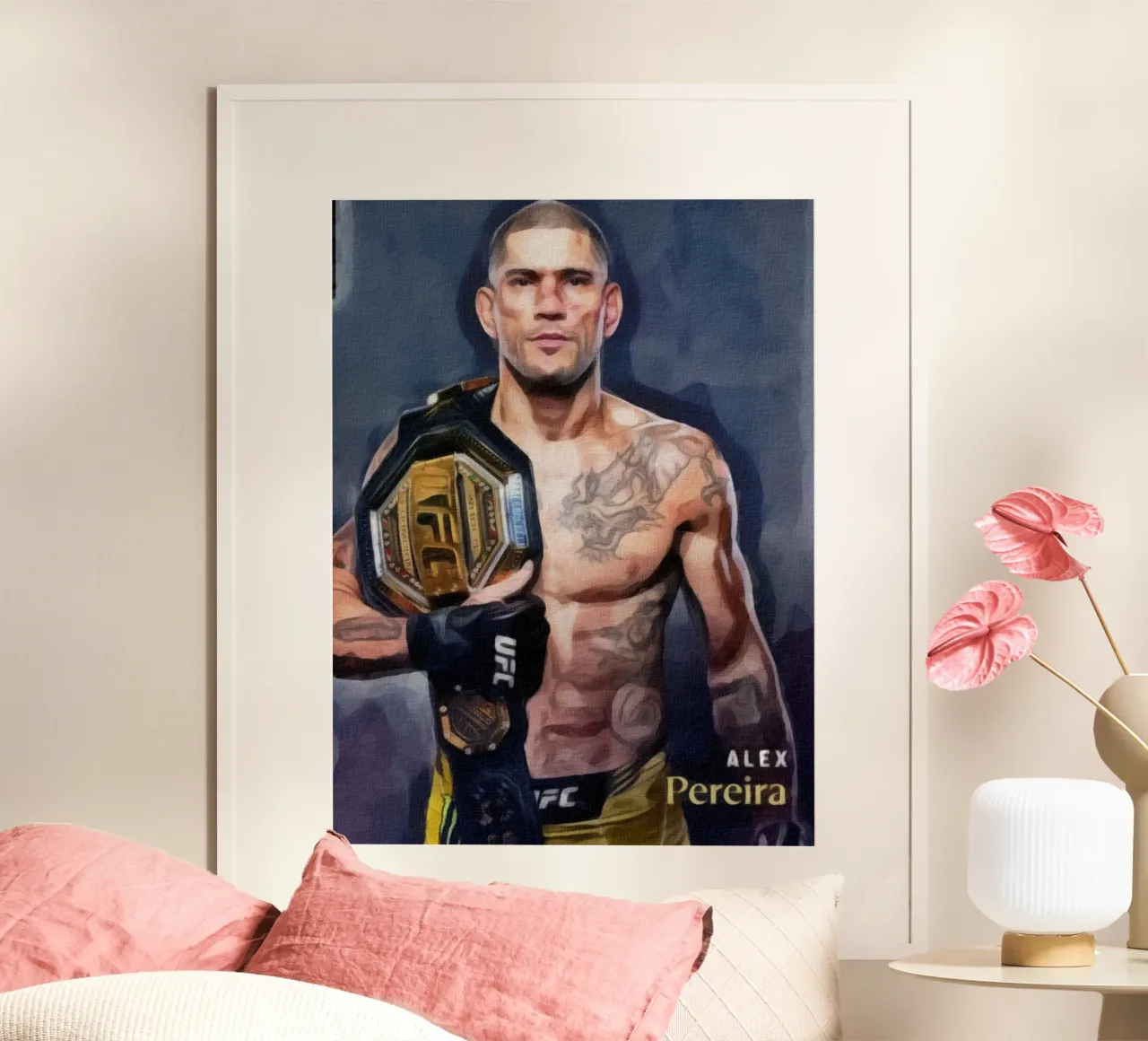 Alex Pereira Campione UFC 2022 poster da dan band