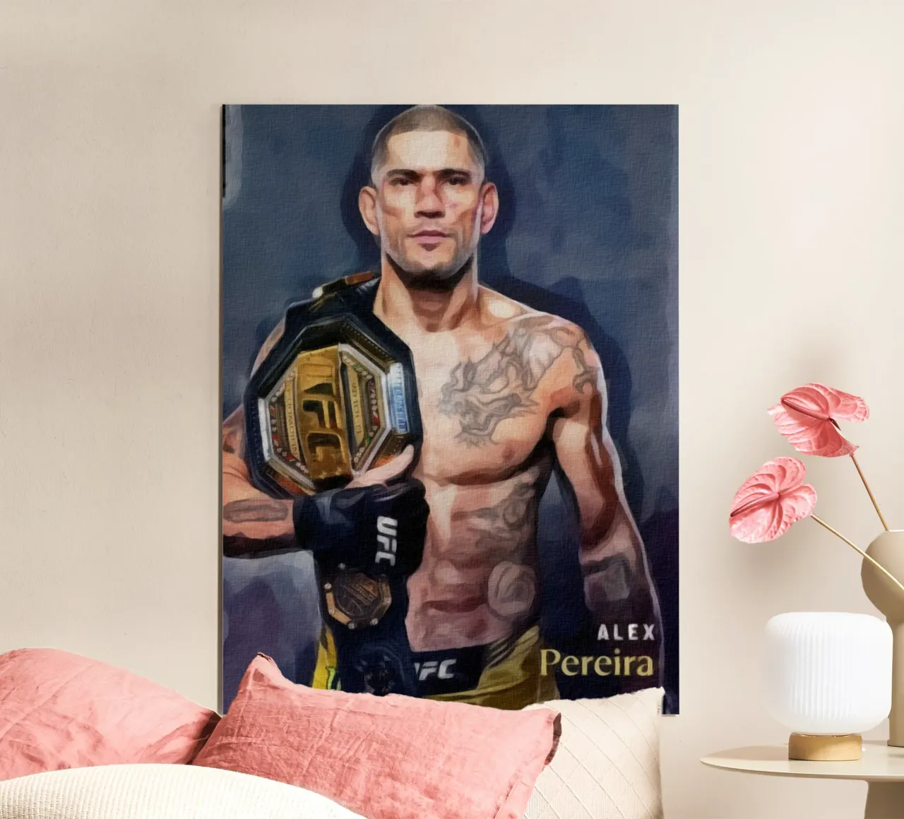Alex Pereira Campione UFC 2022 poster da dan band