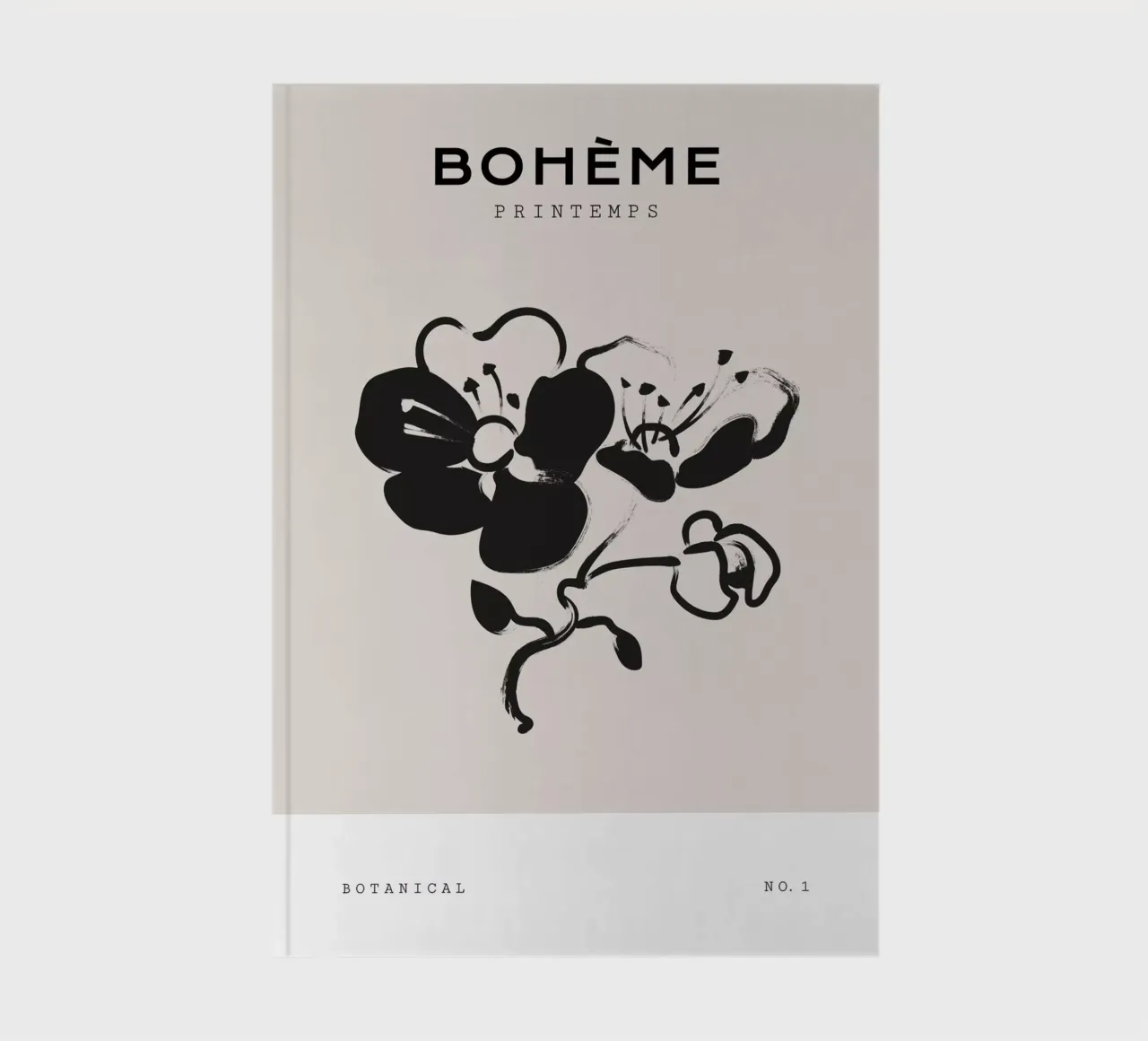 Boho Bohemian 1 Sweetbrier notebook by Boho Print Collection