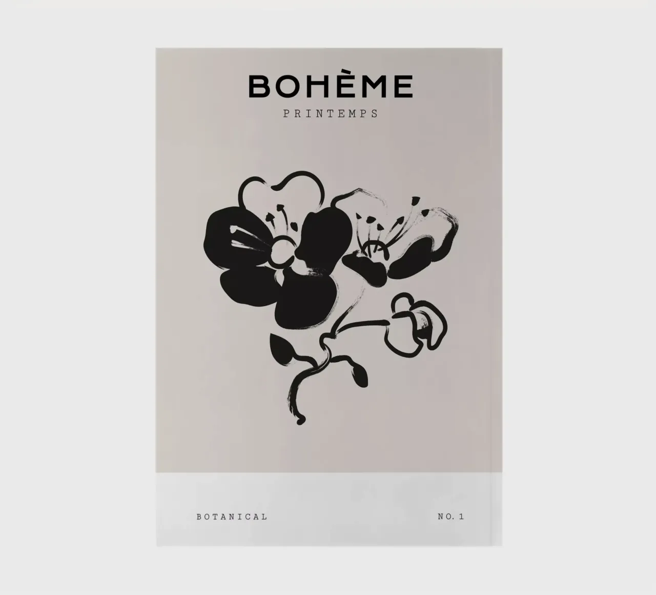 Boho Bohemian 1 Sweetbrier notebook by Boho Print Collection