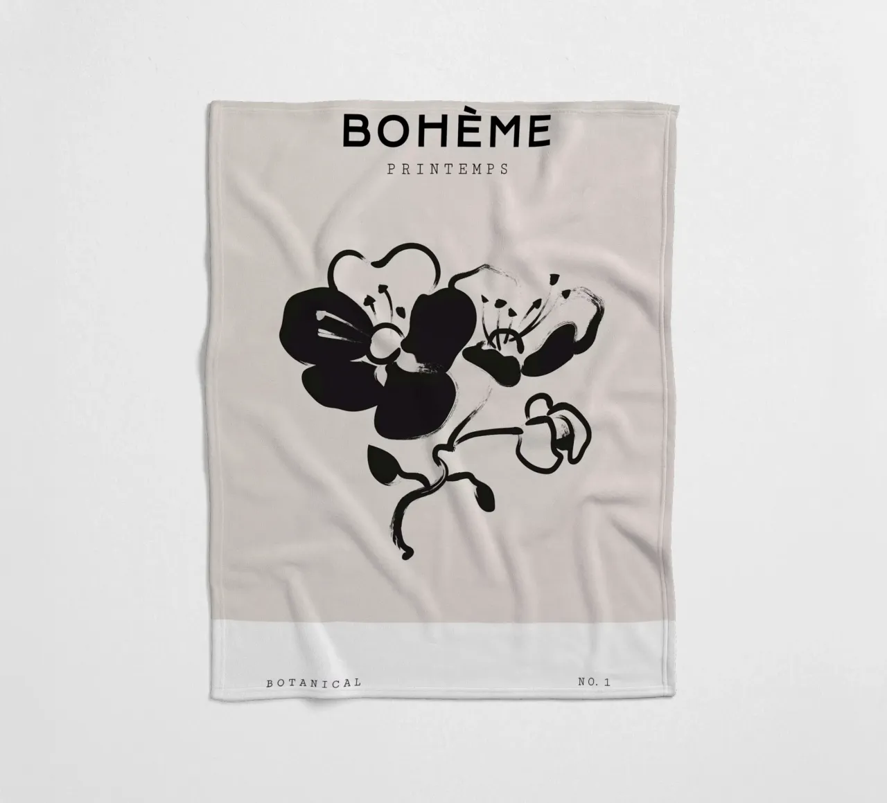 Boho Bohemian 1 Sweetbrier coperta in pile da Boho Print Collection