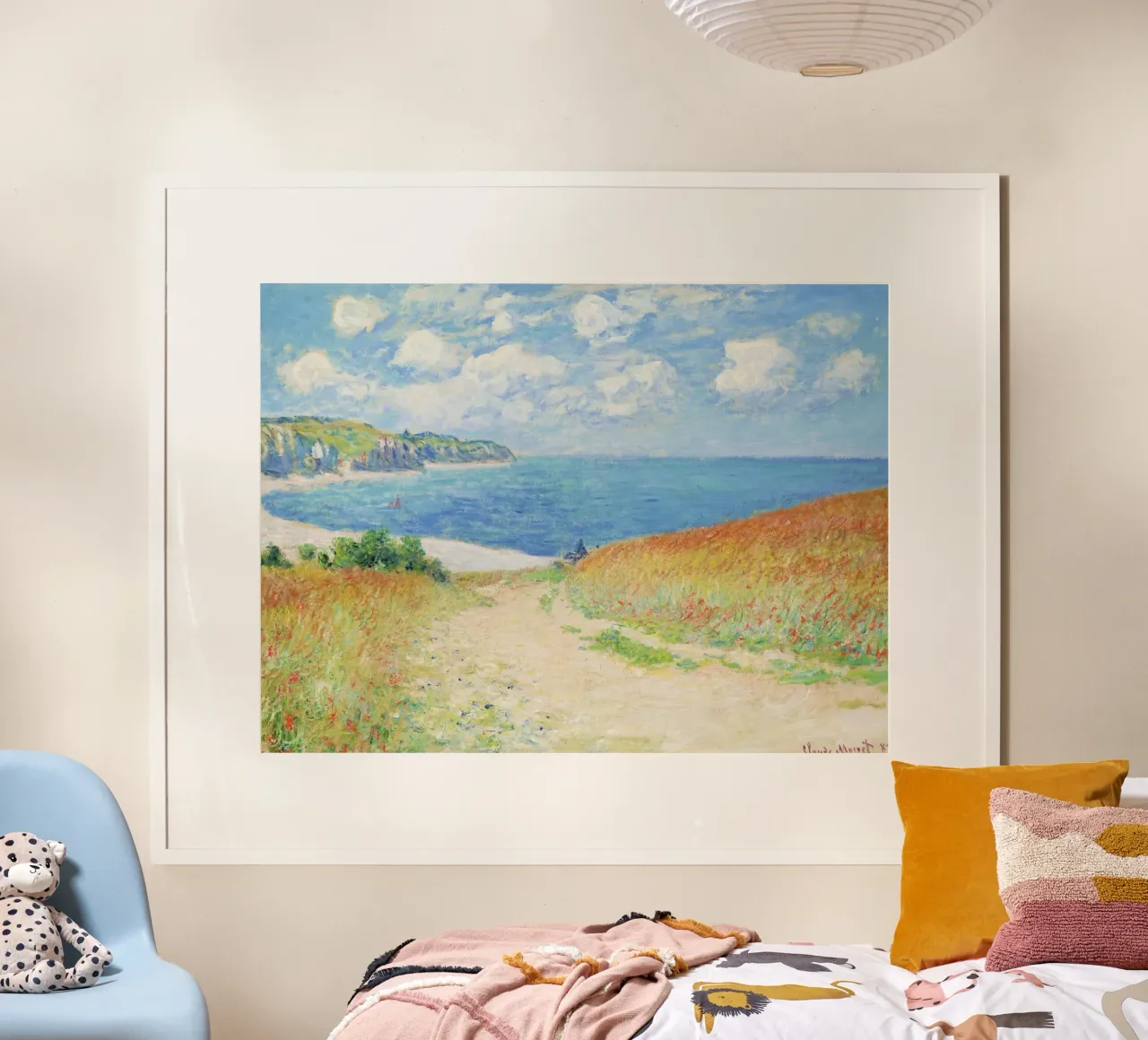 Claude Monet’s Path in the Wheat Fields at Pourville poster by Monet Art Prints