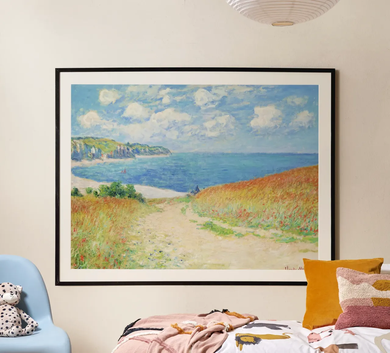 Claude Monet’s Path in the Wheat Fields at Pourville poster by Monet Art Prints