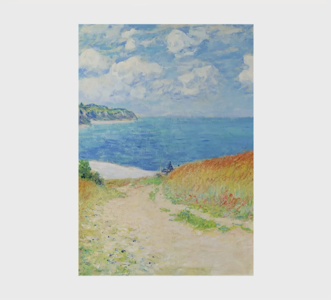 Claude Monet’s Path in the Wheat Fields at Pourville i notebook by Venus Art