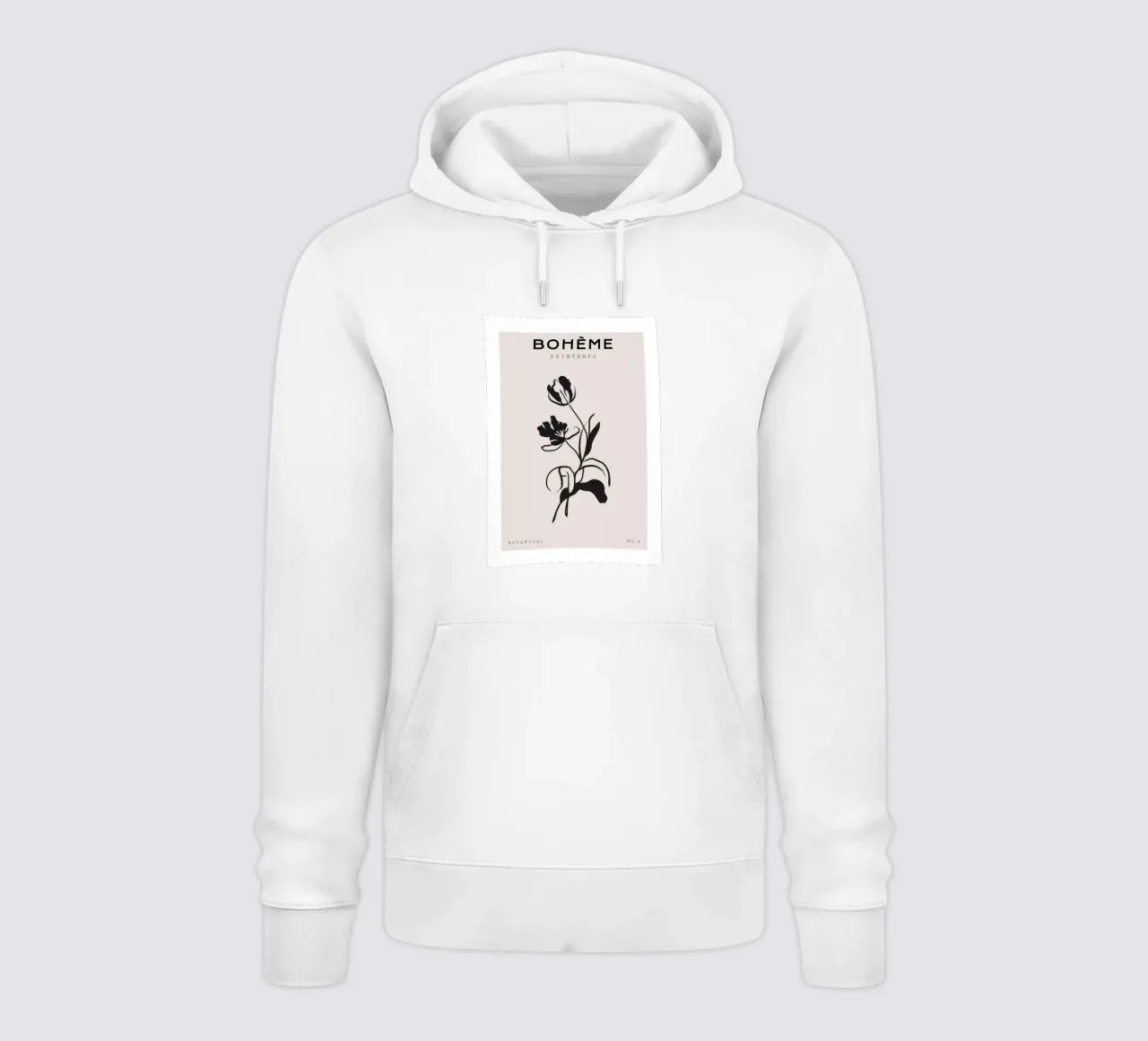 Boho Bohemian 1 Tulip felpa con cappuccio da Boho Print Collection